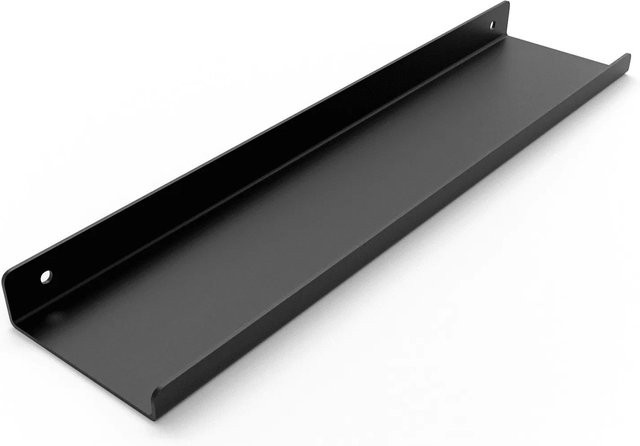 HEVVA Regalleiste MARSEILLE aus Metall in Schwarz, Breite: 40 cm - Bild 1