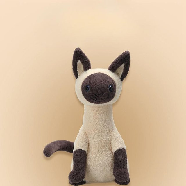 Yiran Furniture Katzenpuppe, Plüschtier, 40cm, Bunt / Mehrfarbig - Bild 1