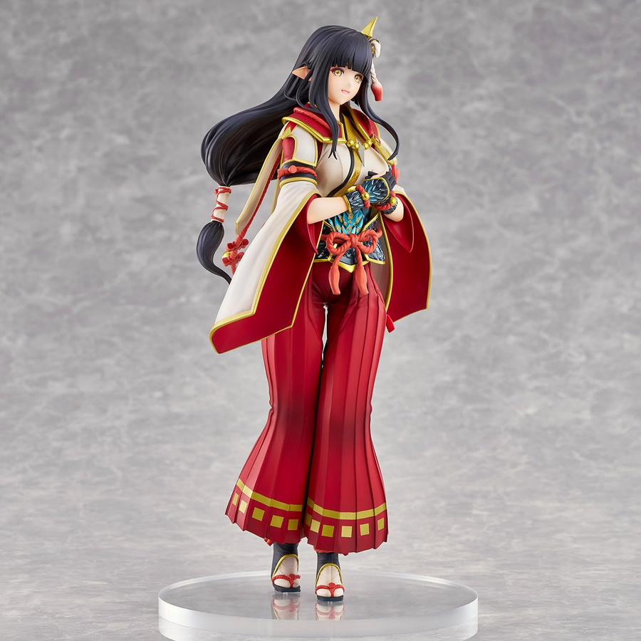 Capcom Monster Rise Rezeptionistin Hinoe Bemalte Komplettfigur aus PVC und ABS in Rot - Bild 2