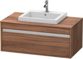 Duravit Waschtischunterschrank Ketho wandhängend in Weiß oder Braun mit einer Schublade, Breite: 100 cm, Tiefe: 55 cm - Bild 1