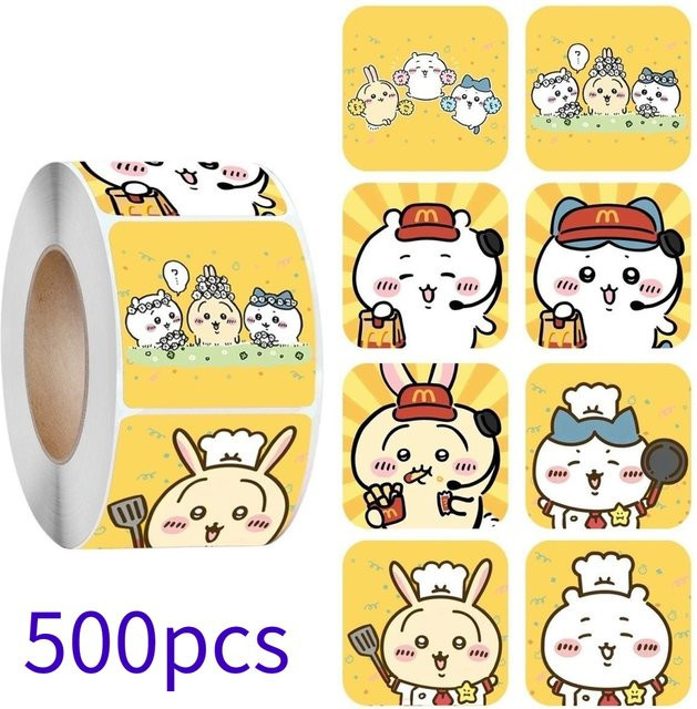 Cutejiyi Cartoon Sticker Set aus Vinyl, 500 Stück, Mehrfarbig, Selbstklebende Aufkleber für Scrapbook, Wasserflaschen und Laptops - Bild 1