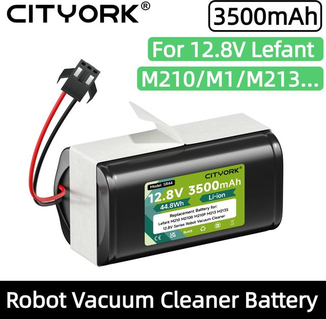 Ersatzakku 12,8V 3500mAh für Lefant M210 210B 210P M213 M213B M213S M1 sowie OKP Life K2 K1 Serie Roboter-Staubsauger, Schwarz - Bild 1