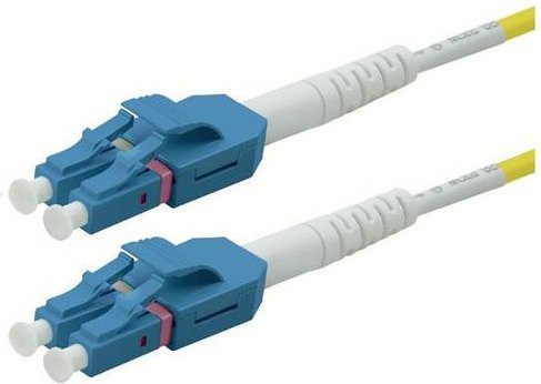 Roline Glasfaser LWL Anschlusskabel 2x LC auf 2x LC, Singlemode OS2, 9/125 µm, Gelb, Länge: 7 m - Bild 1