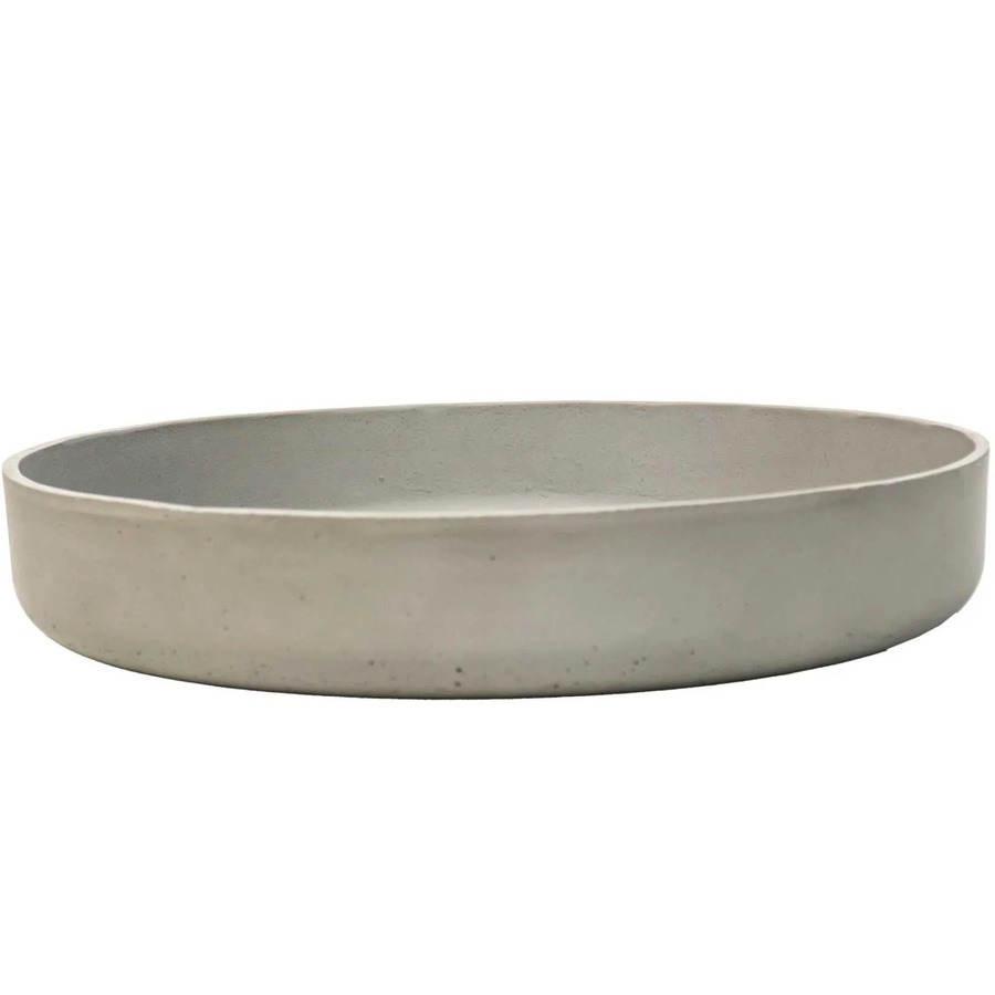Vivanno Pflanzschale Oryven in Betongrau aus Fiberglas, B/T/H: 30 x 30 x 5 cm - Bild 2