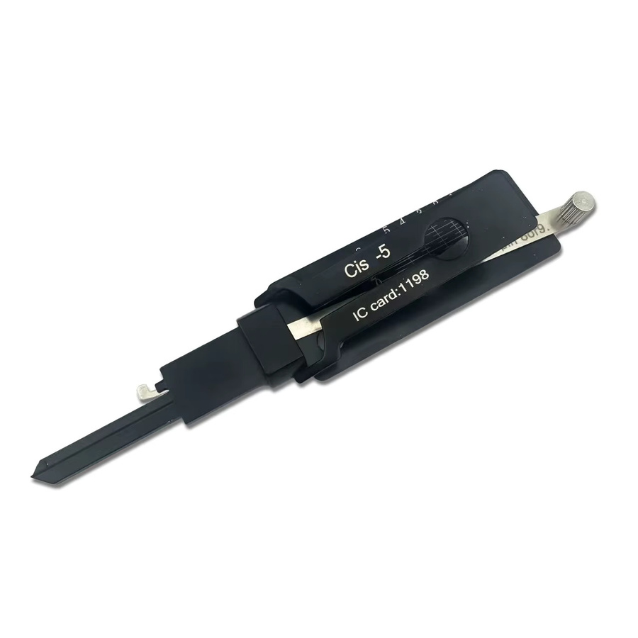 LISHI 2in1 Pick und Hook Präzisions-Schlosserwerkzeug für CISA Türschlossöffner in Schwarz - Bild 2