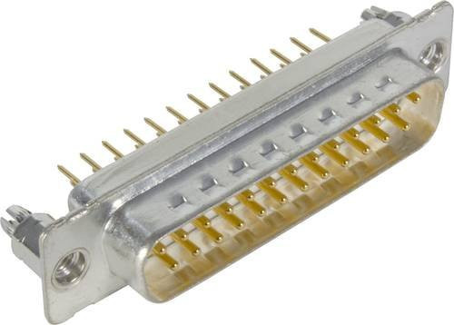 HARTING Steckverbinder 09 67 361 6701 09673616701 Polzahl: 25 Löten, Farbe: Silber - Bild 1