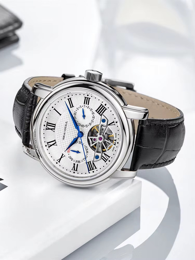 Seagull Armbanduhr, Automatik, Edelstahl, Silber, Herren - Bild 7