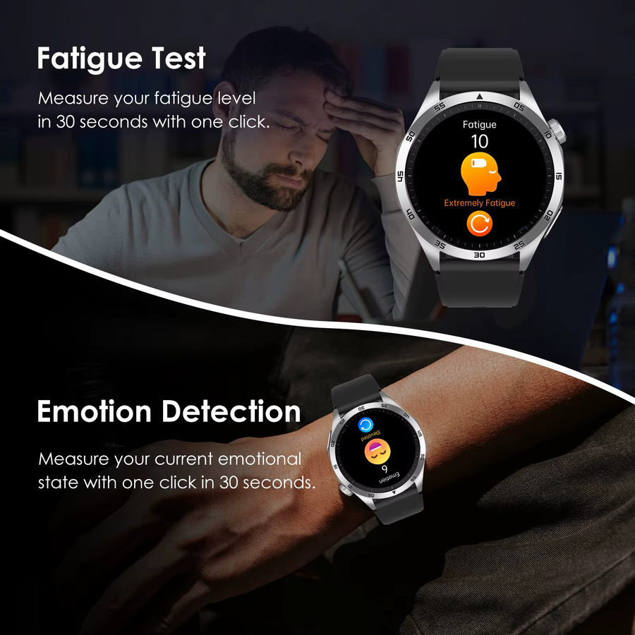 Marsyu Smartwatch, Schwarz, Silikon, Unisex - Bild 6