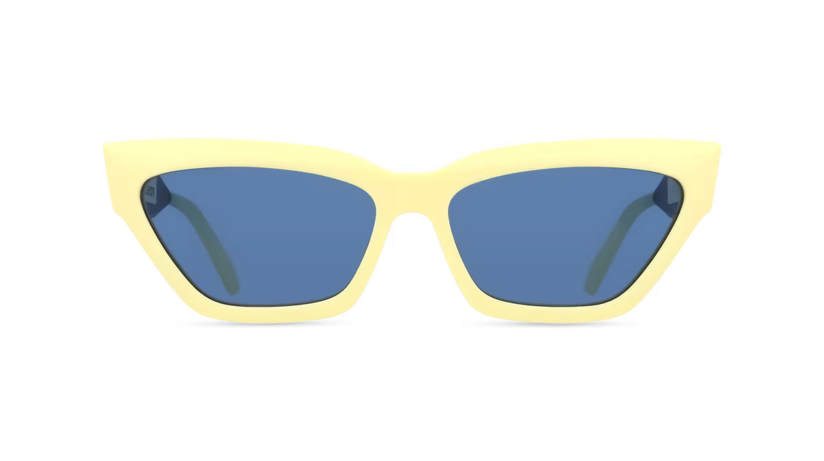 Calvin Klein CKJ22640S Sonnenbrille Butterfly, Vollrand, Kunststoff, Unisex, gelb - Bild 1