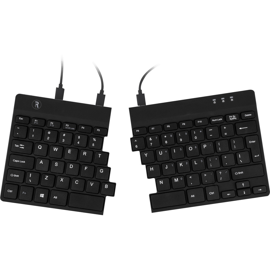 R-Go Tools Ergonomische USB Tastatur QWERTZ Deutsch Schwarz - Bild 3