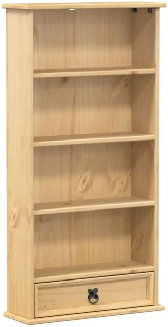 vidaXL CD-Schrank Corona aus Massivholz Kiefer in Honigfarben, B/T/H: 52 x 17,5 x 103 cm - Bild 1