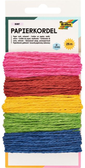 Bunte Papierkordel von folia in Multicolor - Bild 1