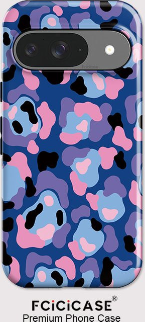 Fcicicase Handyhülle mit Leopardenmuster für Google Pixel 9, 10 Pro XL, 10, 9 Pro, 10A, 7A, 8A in Multicolour, doppelschichtige Schutzhülle aus Acryl - Bild 1