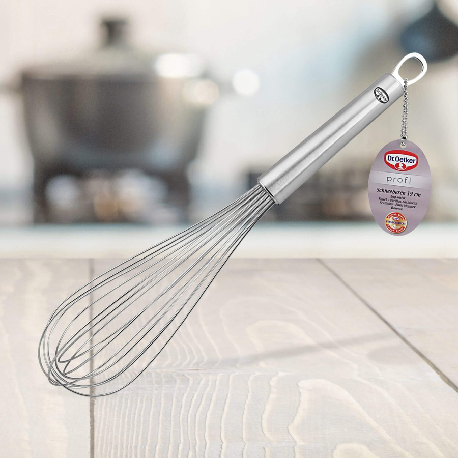 Dr. Oetker Profi Schneebesen aus Edelstahl in Silber, Höhe: 35 cm - Bild 2