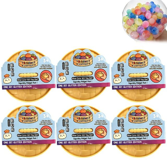 Binchi Outdoor Equipment Glitzer-Knödel Squishy mit Box, Weicher TPR Teigball - Bild 1