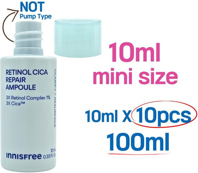 INNISFREE Retinol Cica Repair Ampulle Serum, 10 ml, Unisex - Bild 1
