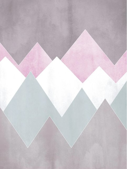 Komar Wandbild Sunrise Mountain Gentle, Paper Poster, Multicolor, Breite: 30 cm, Höhe: 40 cm - Bild 1