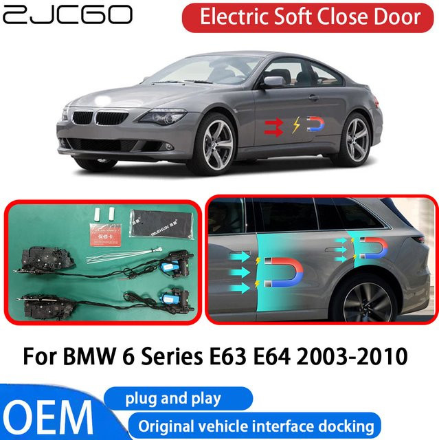 ZJCGO Automatisches elektrisches Soft-Close Türschließersystem für BMW 6er E63 E64 2003–2010 OEM Plug and Play Komfortschließung - Bild 1