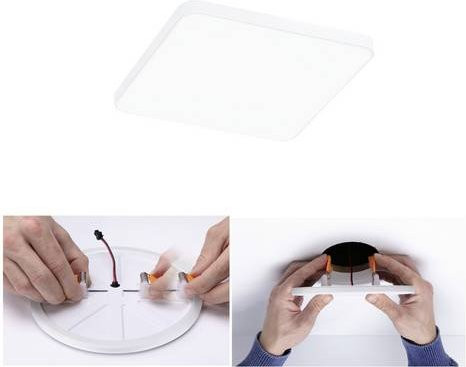 Paulmann LED-Einbaupanel 8,5W in Weiß mit neutralweißem Licht - Bild 1