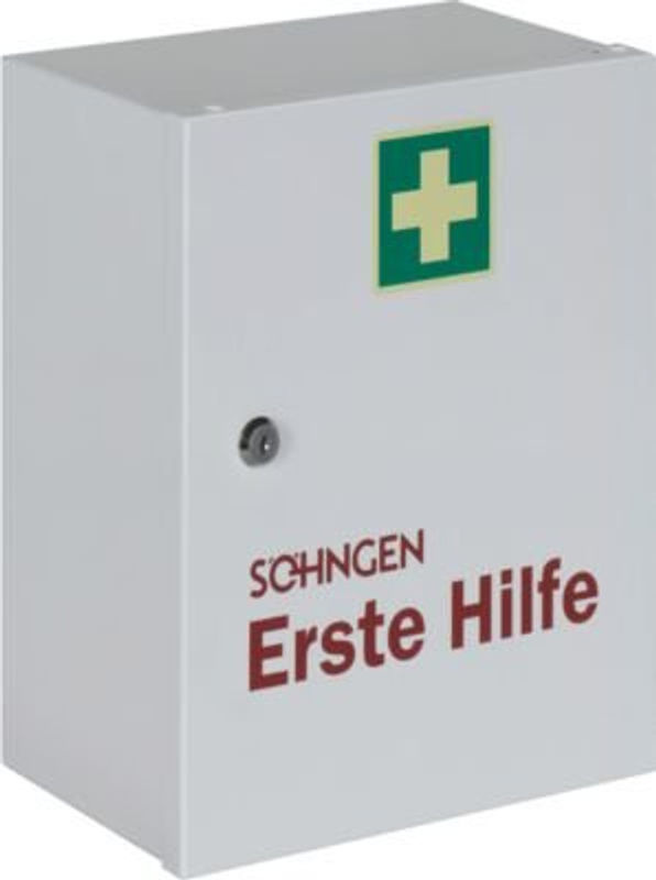 Verbandschrank Heidelberg aus Stahlblech mit Sicherheitsschloss in Weiß, B/T/H: 36,2 x 14,0 x 30,2 cm - Bild 2
