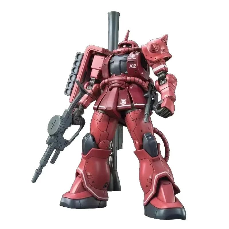 Bandai HG 1/144 Zaku Of The Red Comet Modellbausatz Action Figur in Rot - Bild 3
