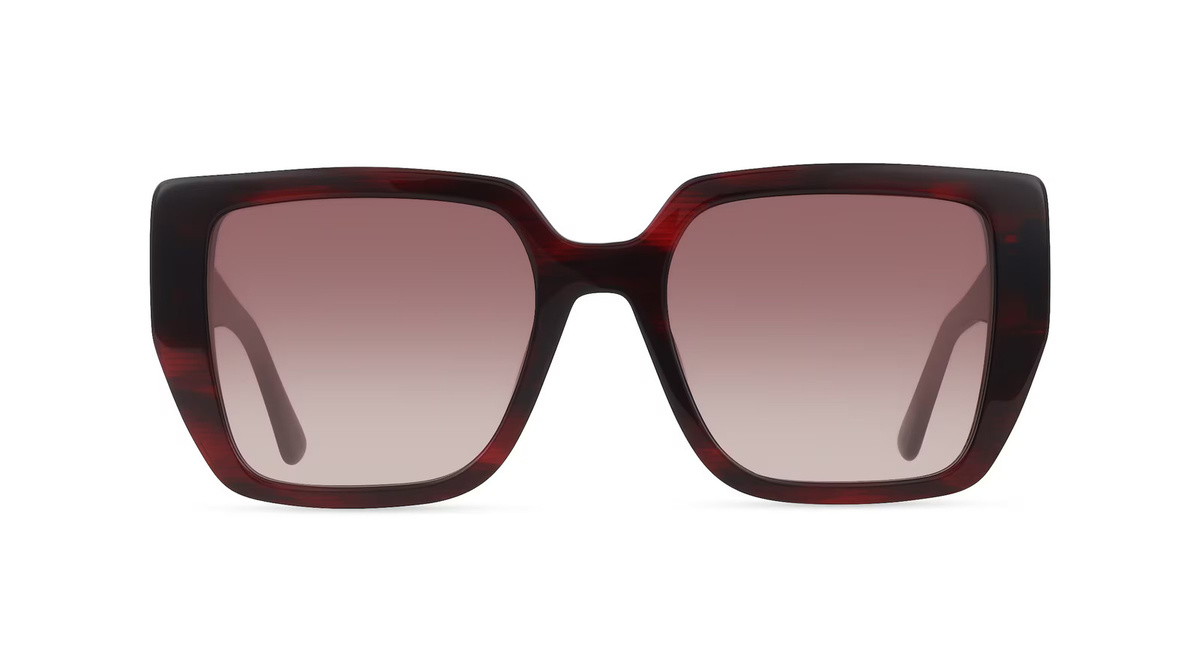 Karl Lagerfeld KL6036S Sonnenbrille Vollrand, Eckig, Rot, Damen - Bild 1