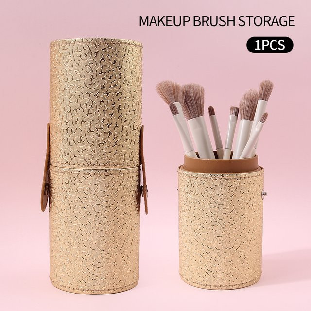 KOSSHOW Make-up-Pinsel-Aufbewahrungseimer, goldfarben - Bild 1