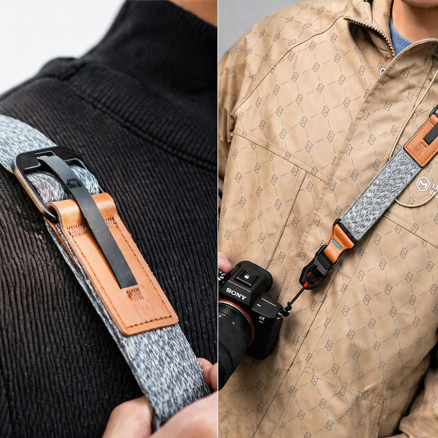 Rutschfester Backpacker Schultergurt mit Schnellverschluss für DSLR-Kameras kompatibel mit Canon, Nikon, Sony und Fujifilm - Bild 4