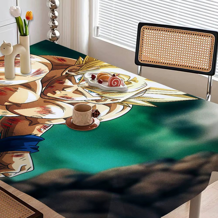 Wasserdichte und staubdichte Tischdecke mit Japanischem Manga Dragon Ball Design aus Polyester für dein Wohnzimmer - Bild 5