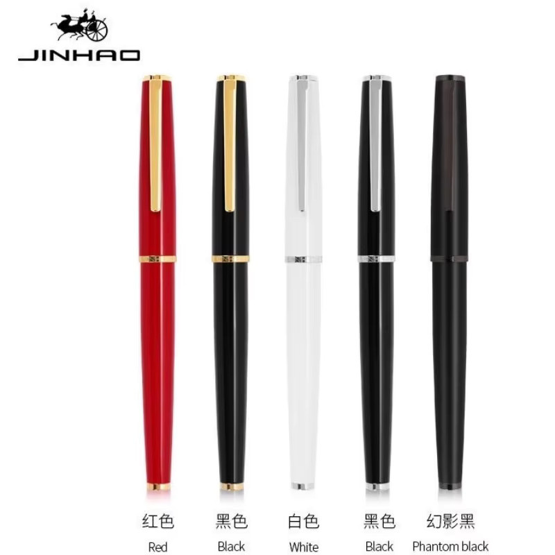 Jinhao 95 Füllfederhalter aus Metall in Weiß und Silber für Damen und Herren - Bild 1
