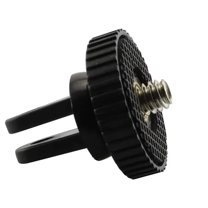 EXSKOF 1/4-Zoll-Schraubstativadapter aus ABS in Schwarz für GoPro Hero 13 12 11 10 9 8, DJI OSMO Action 5 4 3 und Insta360 X5 X4 X3 - Bild 2
