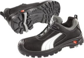 Puma Safety Sicherheitsschuh Cascades Low in Schwarz/Weiß aus Leder Gr. 46 S3 HRO SRC EN ISO 20345 - Bild 1