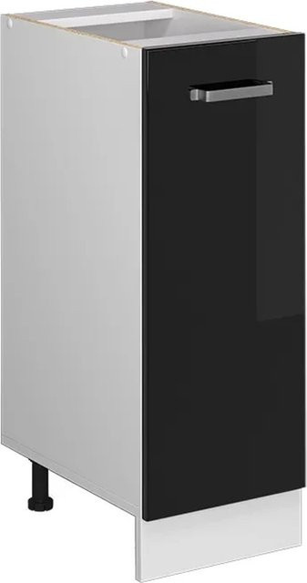 Vicco Apothekerunterschrank R-Line modern in Weiß und Schwarz, Breite: 30 cm - Bild 2