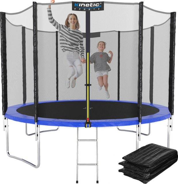 KINETIC SPORTS Salto Plus Trampolin Outdoor Blau Ø 305 cm - Bild 1