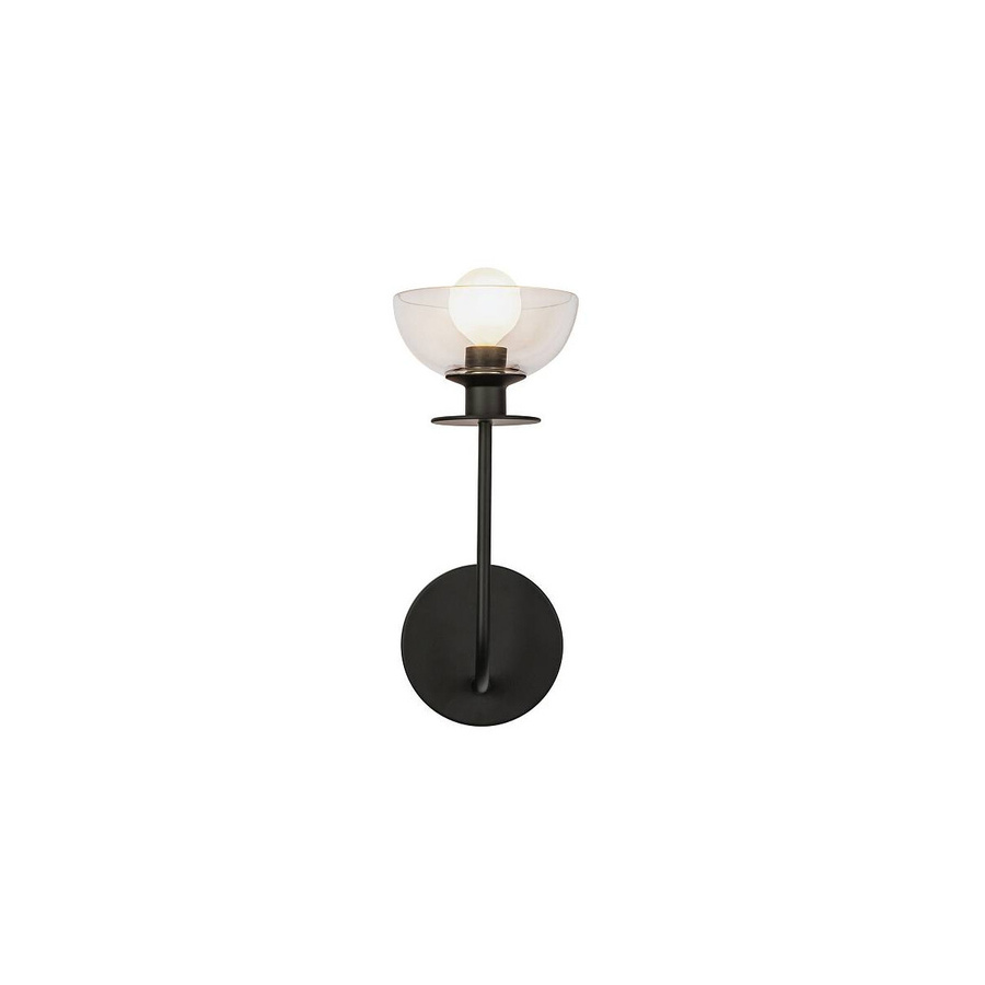 Alora Mood Sylvia Wandleuchte Schwarz Up-Down Design aus Metall und Glas - Bild 1