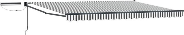 Elektrische ausziehbare Markise von vidaXL in Anthrazit und Weiß, B/T: 400 x 300 cm - Bild 1