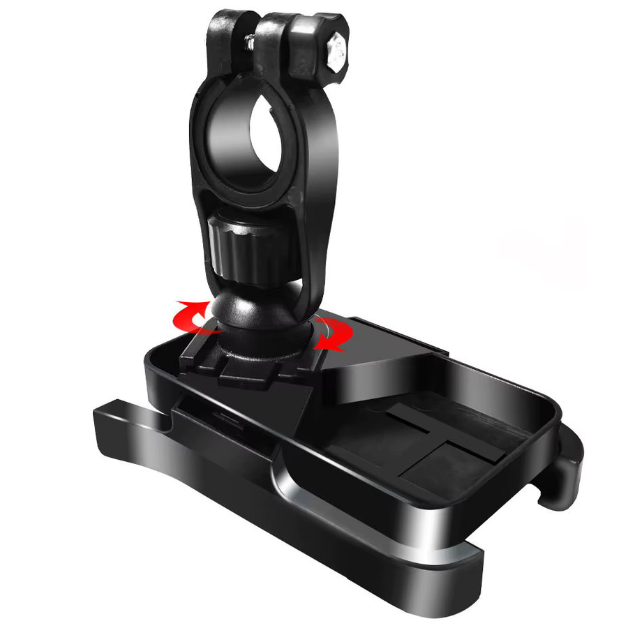 Quick Lock Smartphone Halterung für Motorrad und Fahrrad in Schwarz zur Montage am Lenker oder Rückspiegel mit Anti-Slip-Funktion - Bild 2