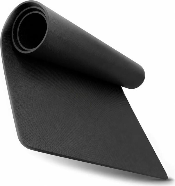 Floordirekt Bodenschutzmatte Sparta Rutschfeste Unterlegmatte für Fitnessgeräte, Farbe: Schwarz, B/T: 120 x 60 cm - Bild 1