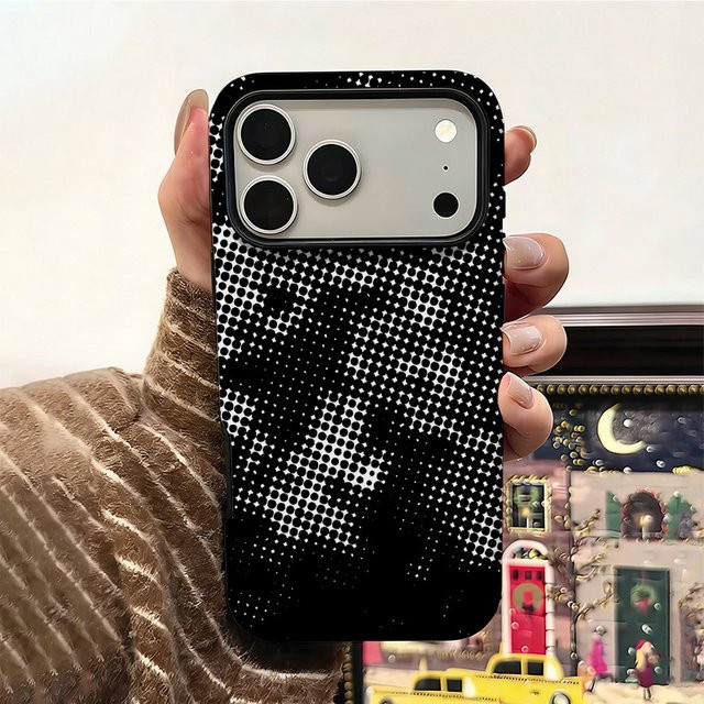Luxuriöse Punk-Style Handyhülle für Apple iPhone 11 bis 17 Pro Max mit Doppelschicht-Rückabdeckung - Bild 1
