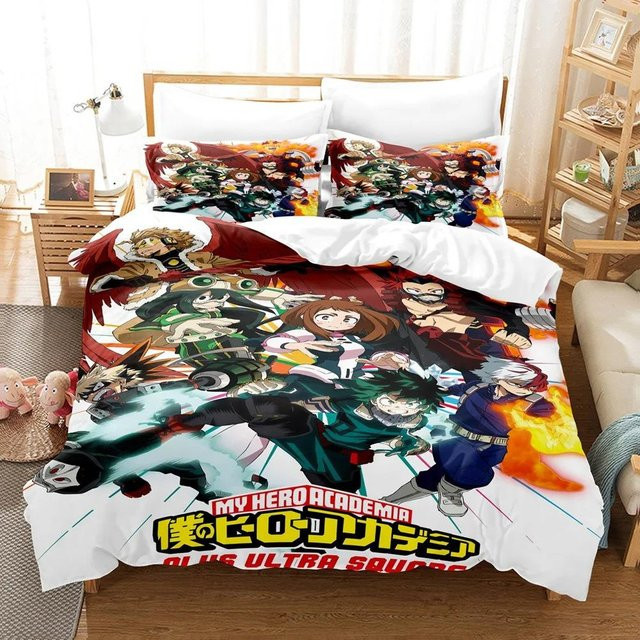My Hero Academia Bettwäscheset von Binchi Outdoor Product, Japan Anime Design, Mehrfarbig, B/H: 135 x 200 cm - Bild 1