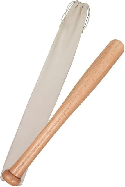 Relaxdays Baseballschläger Holz Natur mit Beutel - Bild 1