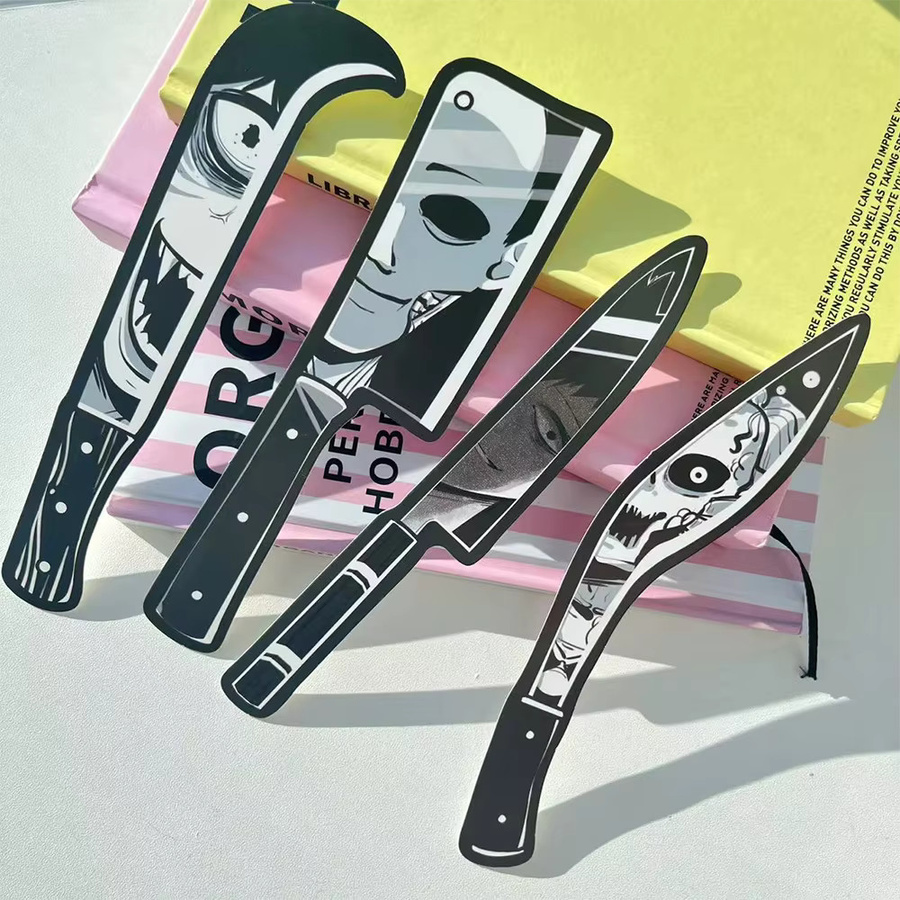 30 Stück Dolch Lesezeichen im Horror-Messer-Design aus Papier für Schule und Büro als kreatives Geschenk - Bild 3