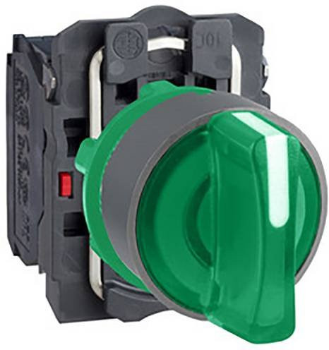 Schneider Electric XB5AK133B5C0 Leuchtwahlschalter in Grün und Grau aus Kunststoff - Bild 1