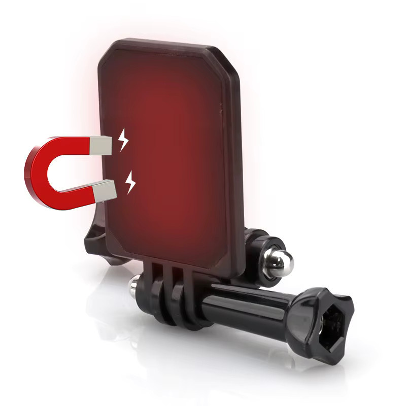 BMUUPY Magnetischer Halterungsständer in Schwarz, kompatibel mit Insta360 X5 X4 und GoPro Hero 13 12, Magnet-Lenkhalterung für Action-Kameras - Bild 2