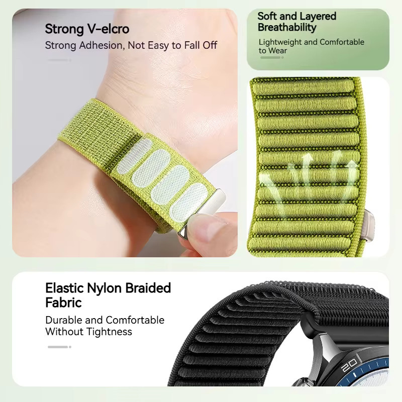 ZHANGU Uhrenarmband Nylon, Textil/NATO, Unisex - Bild 2