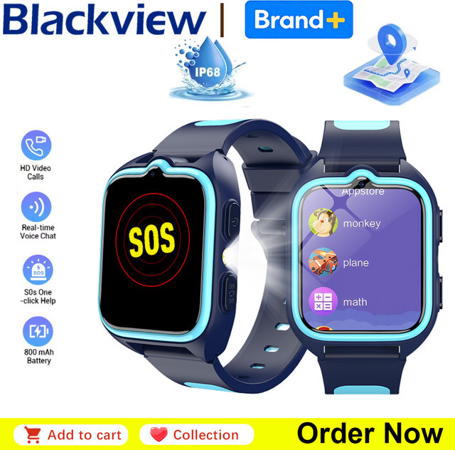 Blackview Smartwatch, Kinder, GPS, Pink, Silikon - Bild 1