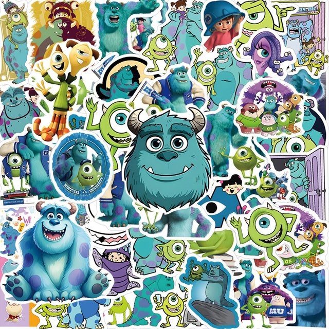 Disney Monster Inc Aufkleber, Bunt / Mehrfarbig, Kunststoff - Bild 1