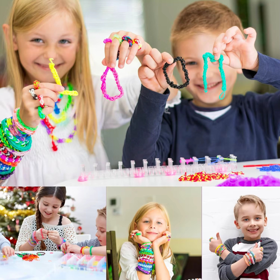 Gummiband-Armband-Set, DIY-Freundschaftsarmband-Herstellungsset, Bunt / Mehrfarbig - Bild 3