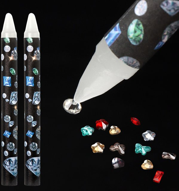 Full Beauty Wachs-Nagelkunst-Stift, Nagelrhinestone-Picker, 5/10 Stück - Bild 1