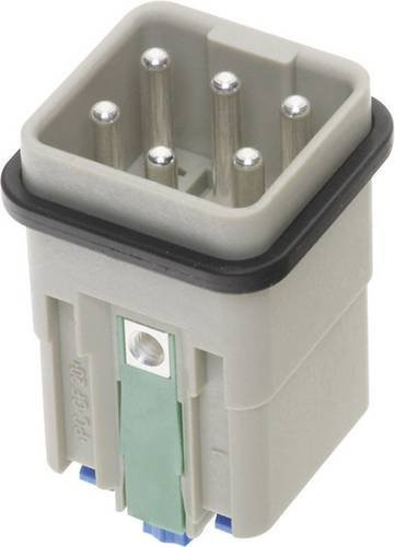 HARTING Han-Quick Lock Stifteinsatz Han Q 5 + PE, Farbe: Grau, Artikelnummer: 09120052633 - Bild 1